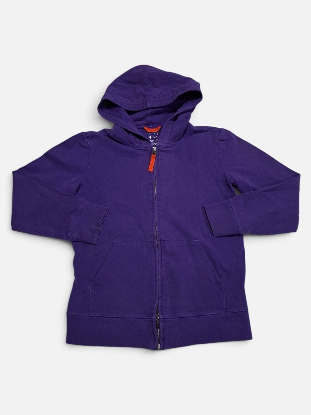 Primary Kids Purple Zip-Up Hoodie 8/9